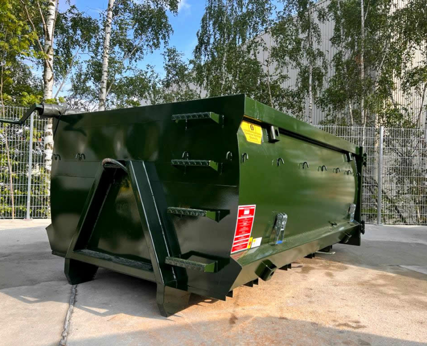 Maytec Volumen-Abrollcontainer mit Rollplane