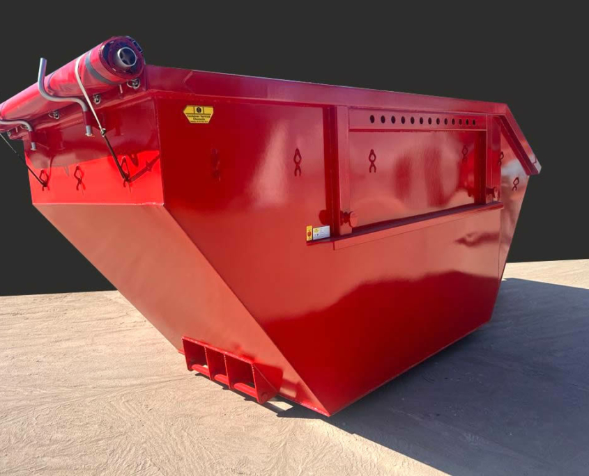 Absetzcontainer mit Rollplane