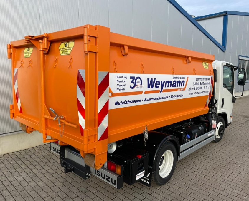 City-Abroll-Container, Eco, spantenfrei