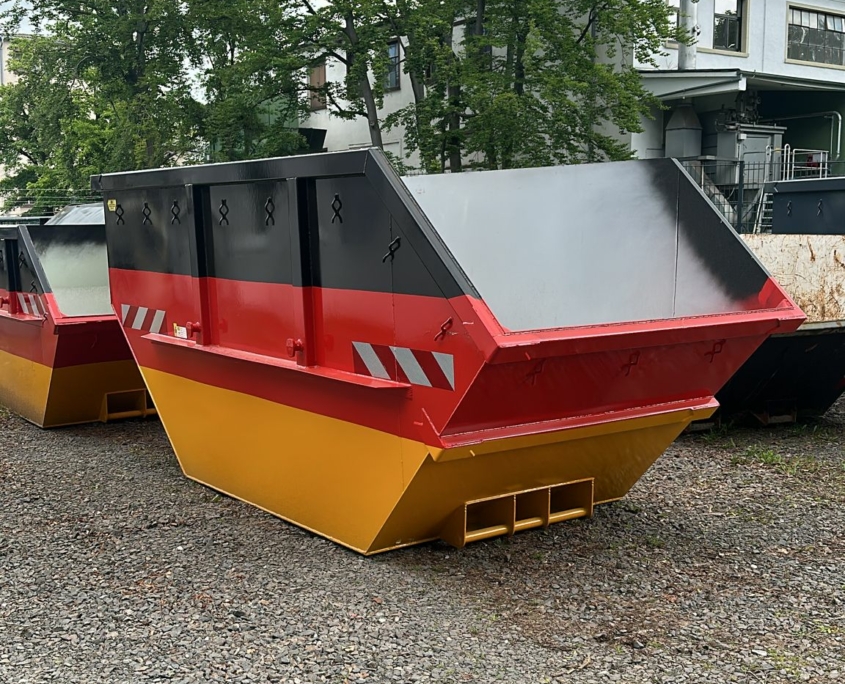 Absetz-Container mit Sonderlackierung
