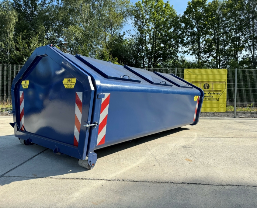 Hausmüll- und Gewerbeabfall-Container mit 6 Deckeln