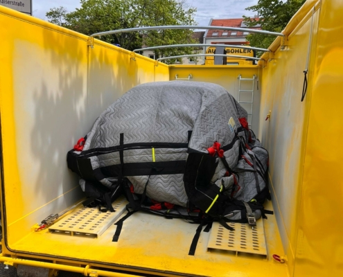 Havarie-Container für E-Autos