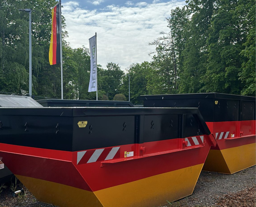 Absetz-Container mit Sonderlackierung