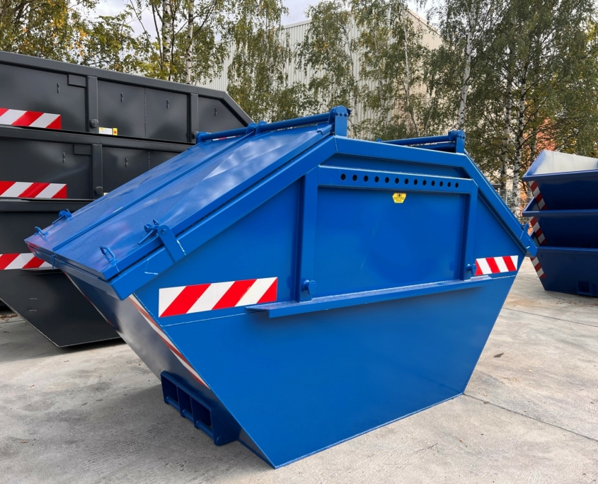 Absetz-Container mit Stahldeckel, 10 Kubik