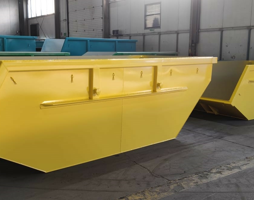 Absetz-Container mit flacher Schüttkante