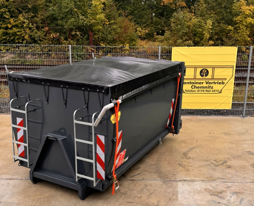 Maytec-Container Eco (spantenfrei) mit Rollplane