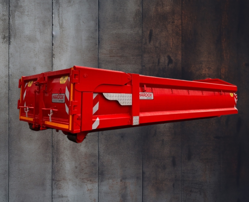 Galabau-Container, Hardox-Container, Abroll-Container, hydraulische Klappe, Universal-Container