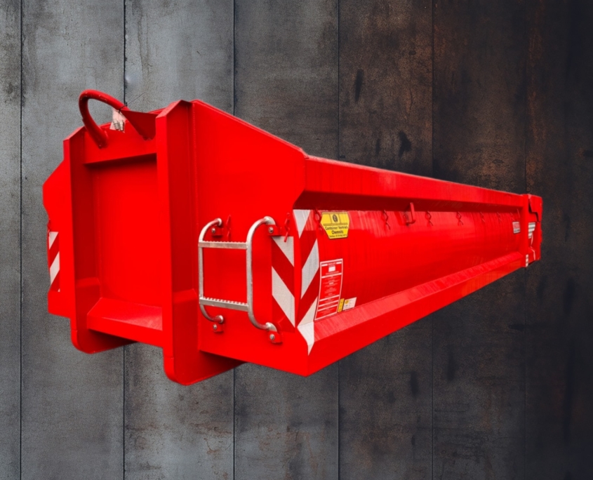 Galabau-Container, Hardox-Container, Abroll-Container, hydraulische Klappe, Universal-Container
