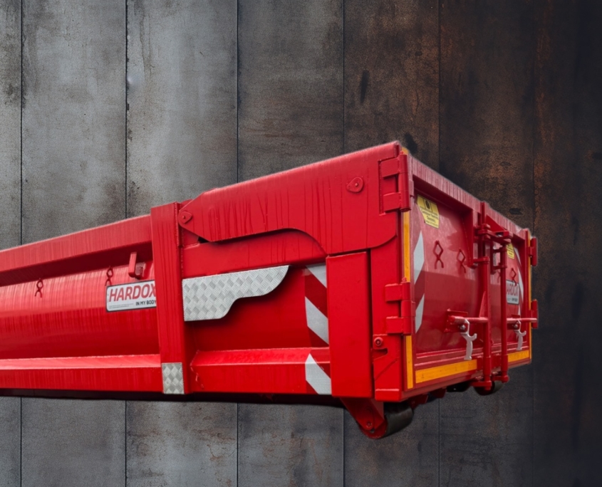 Galabau-Container, Hardox-Container, Abroll-Container, hydraulische Klappe, Universal-Container
