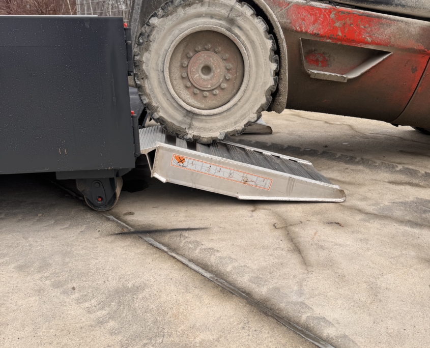 City-Abroll-Container, Abrollmulde, Alu-Rampe