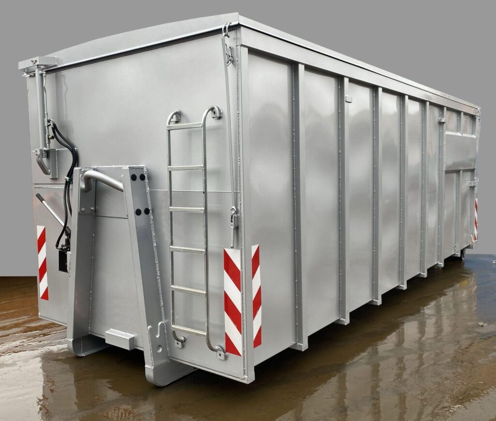 Abrollmulde Stockwinde Deckel Containerbau Polen Remondis 