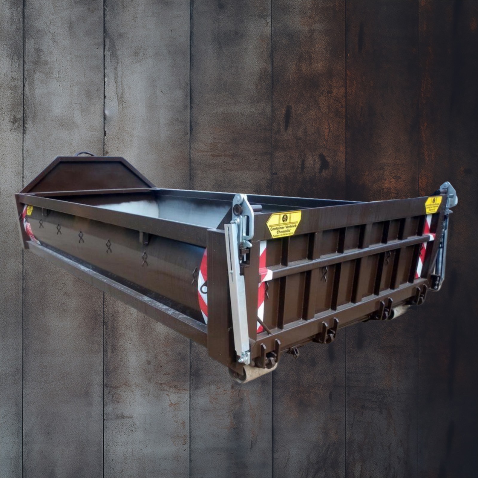 Abrollcontainer Eco Ecoline spantenlos spantenfrei Ellermann Pendelklappe