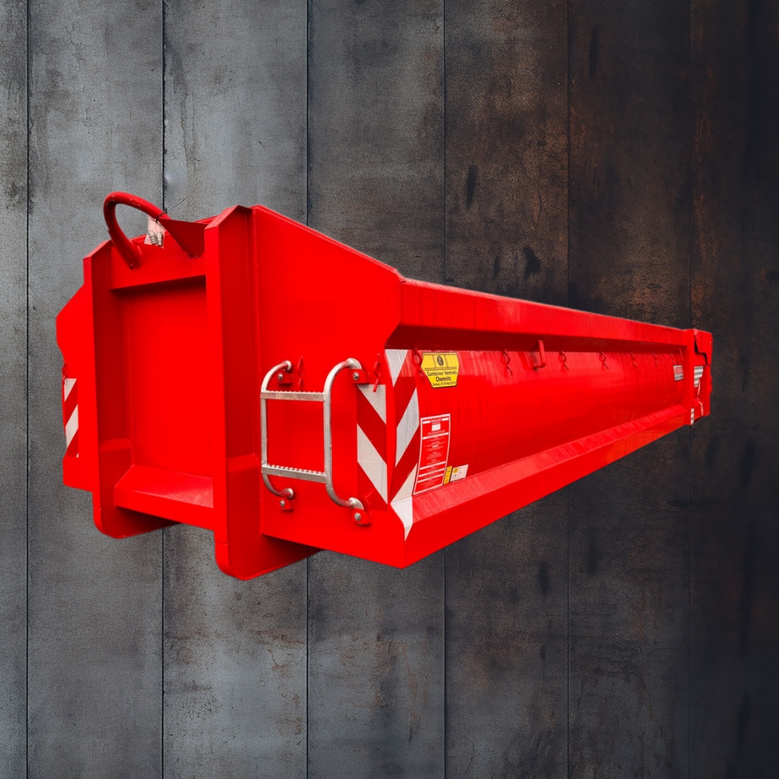 Abrollcontainer Hardox Hydraulische Heckklappe RSM Galabaucontainer 