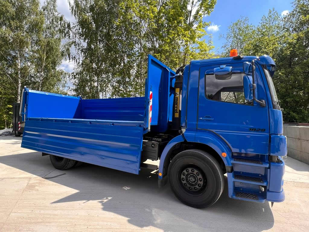 Abrollcontainer Pritsche Stahlkippaufbau Pendelklappe überfahrbar Bordwandcontainer