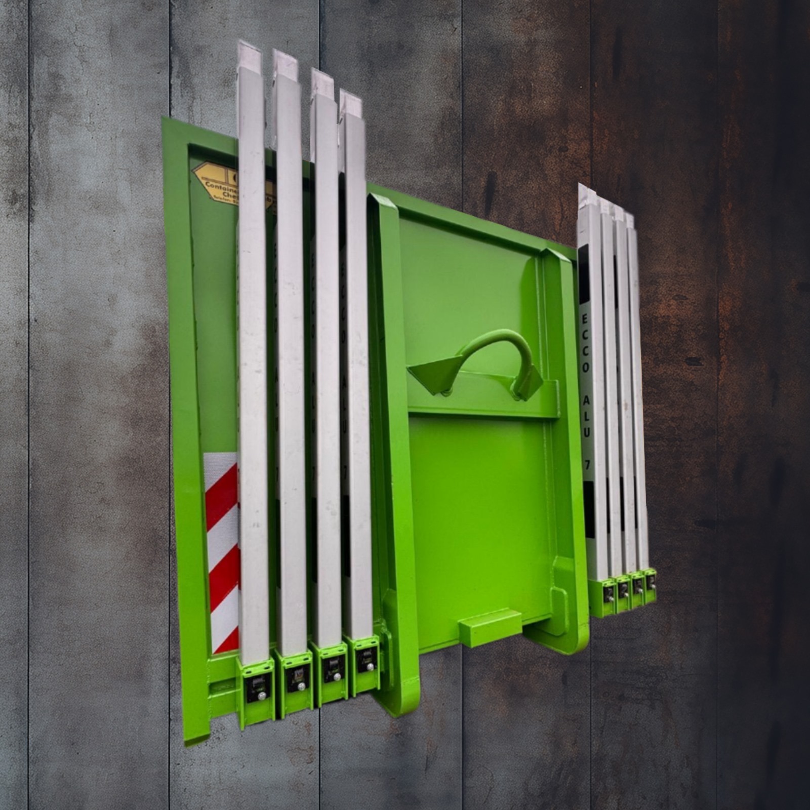Abrollcontainer Ecco Alu Exte Steckrungen Holztransport JW-Tech