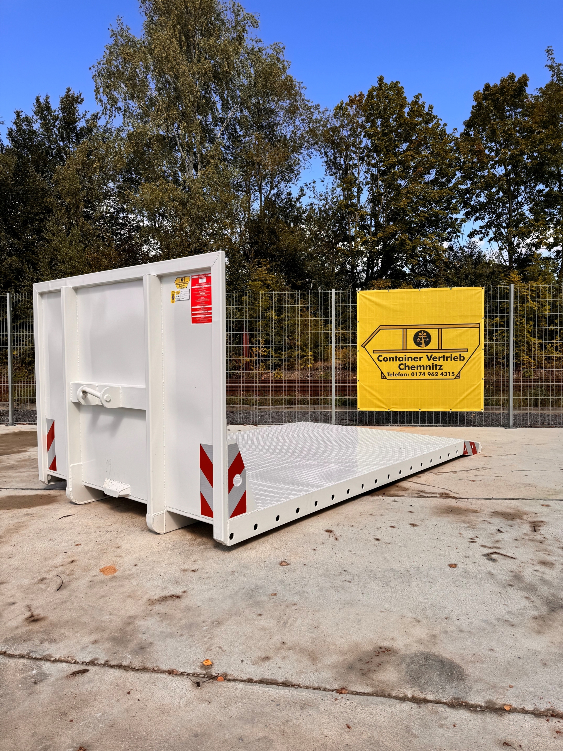 Plattform mit Schräge , Maschinen transport 