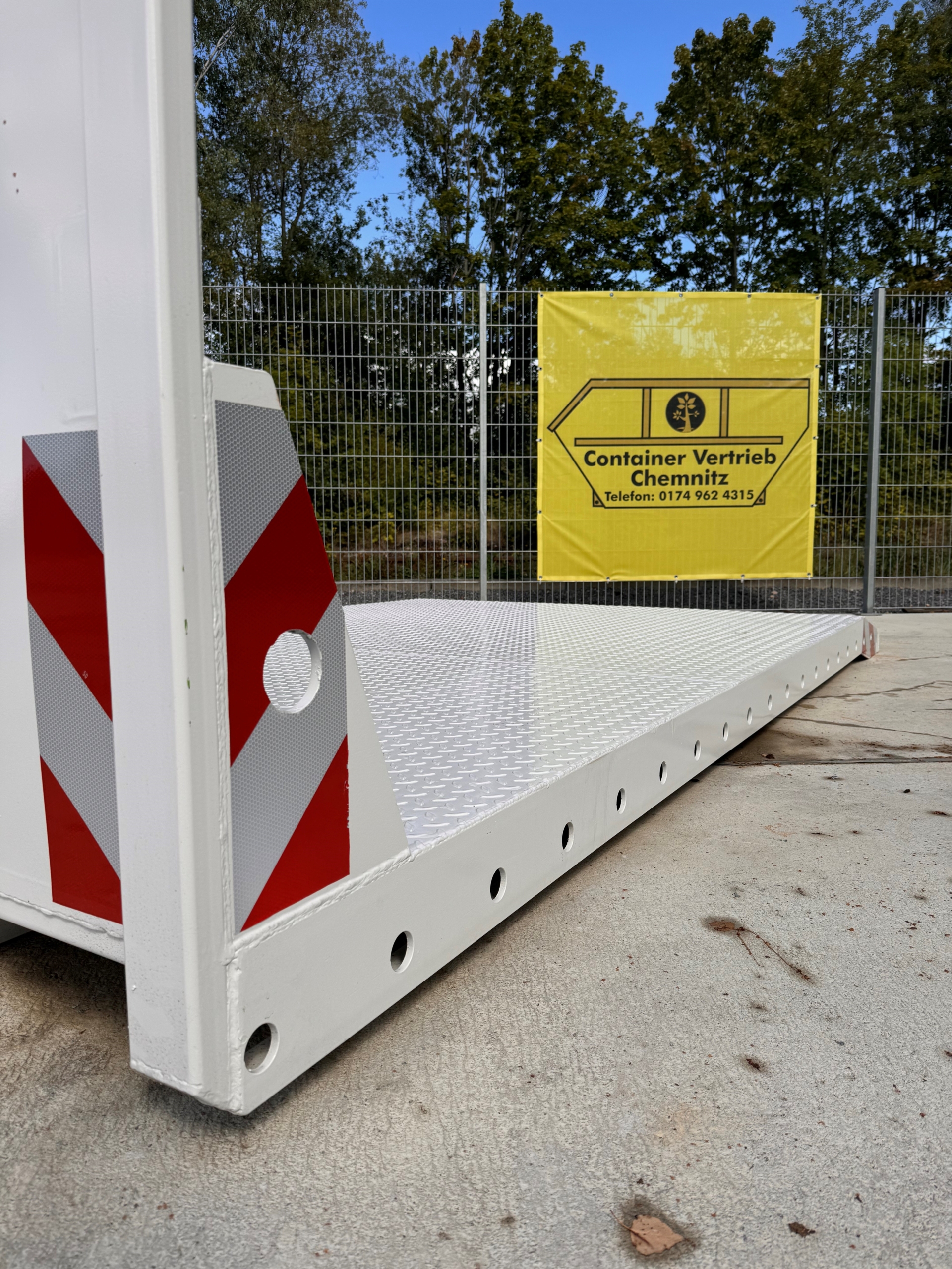 Plattform mit Schräge , Maschinen transport 