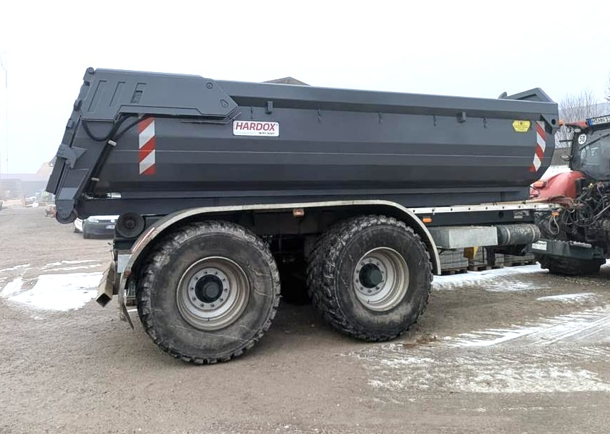 Abrollcontainer Halfpipe Hardox Hydraulische Heckklappe Decker-Containerbau RSM Erdbaucontainer Knipfer