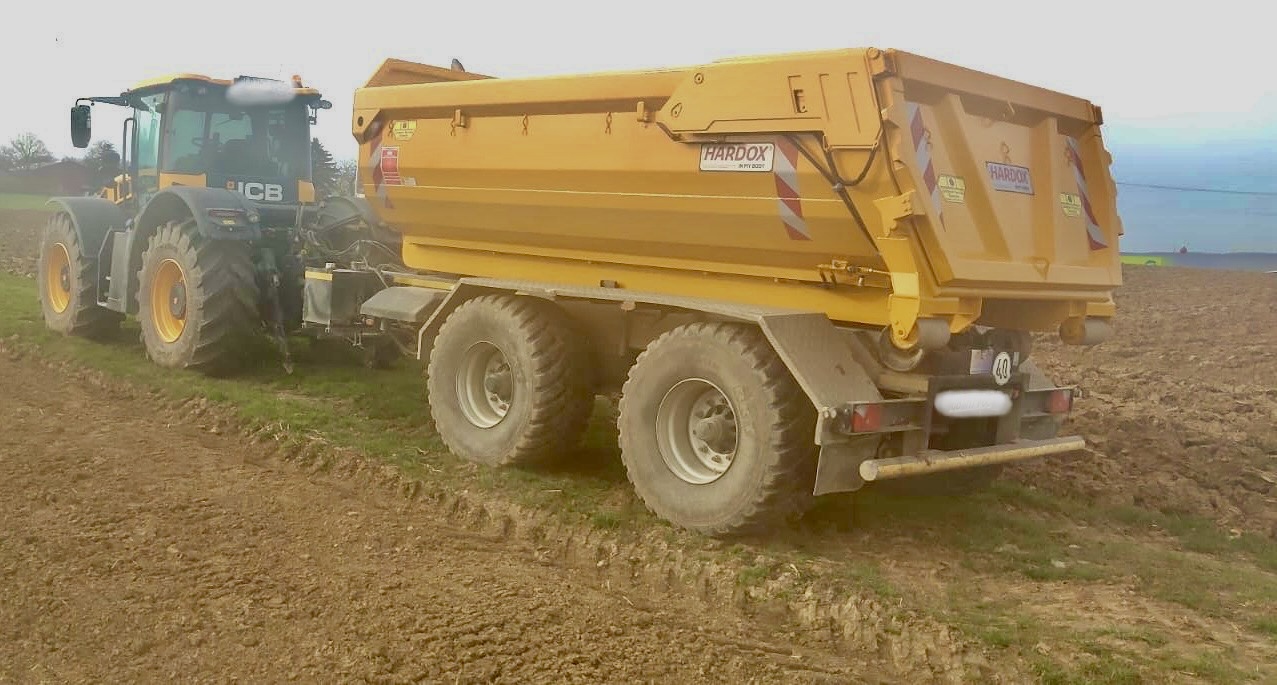 Abrollcontainer Halfpipe Hardox Hydraulische Heckklappe Decker-Containerbau RSM Erdbaucontainer Knipfer