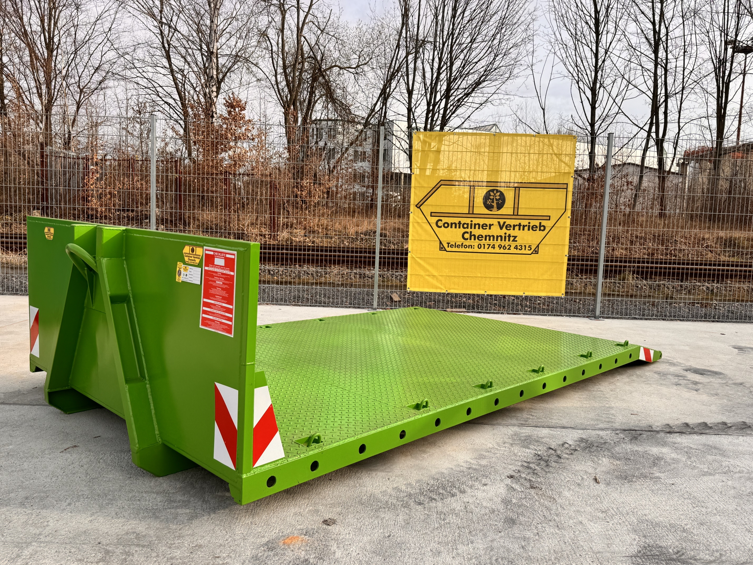 Plattform mit Schräge , Maschinen transport 