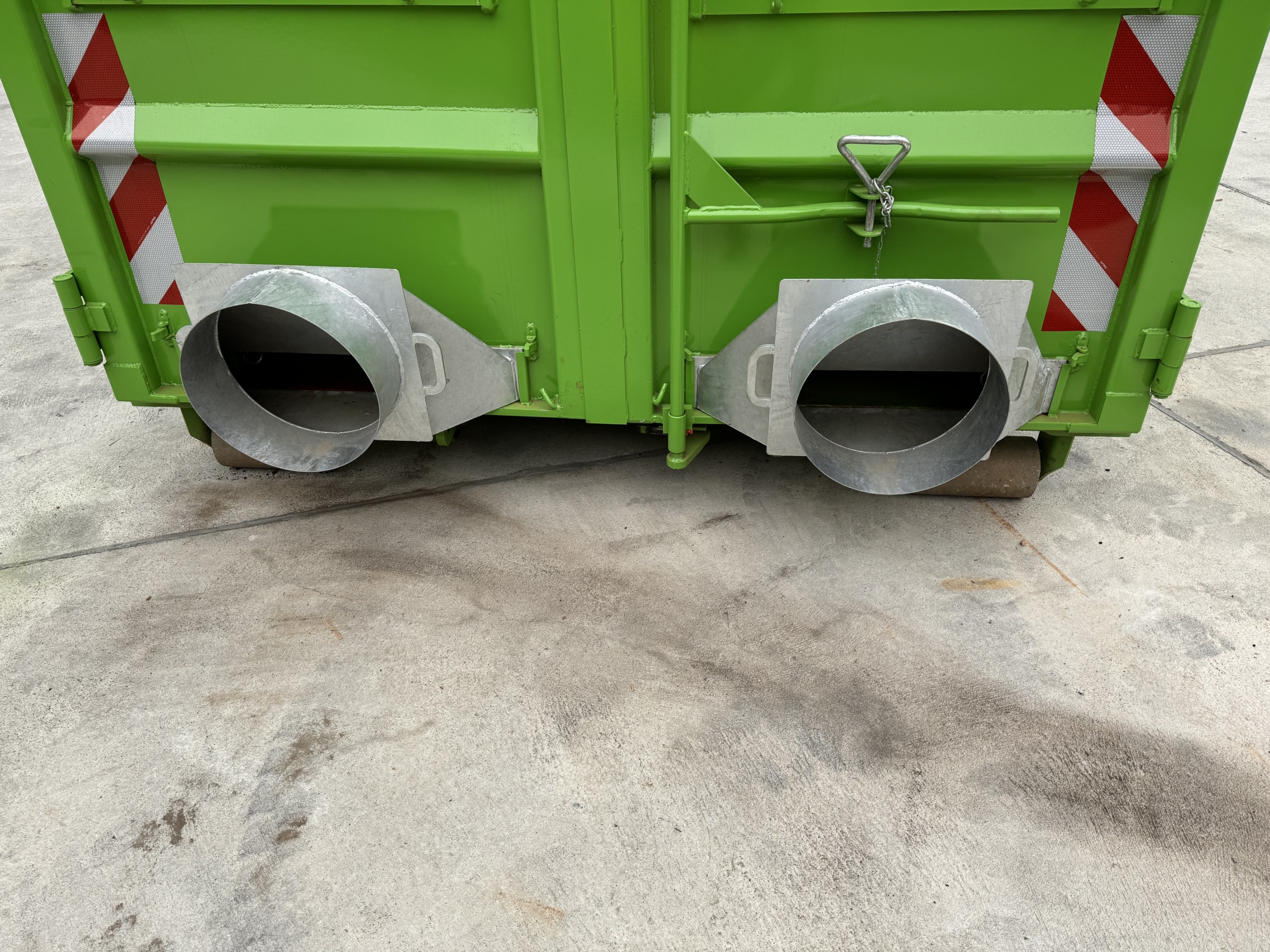 Abrollcontainer Trocknungscontainer Schlitzbrückenblech Pronar Holz und Getreide