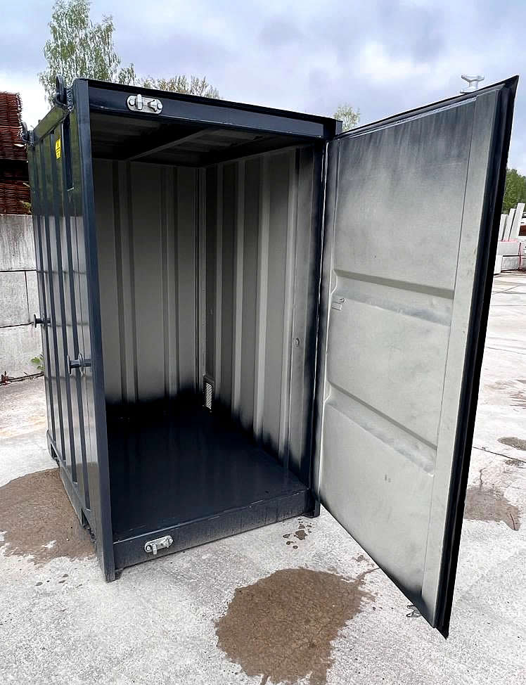 Absetzmulde Absetzcontainer Ladeklappe Stahldeckel Duraflex 
Mini Container Rollplane 