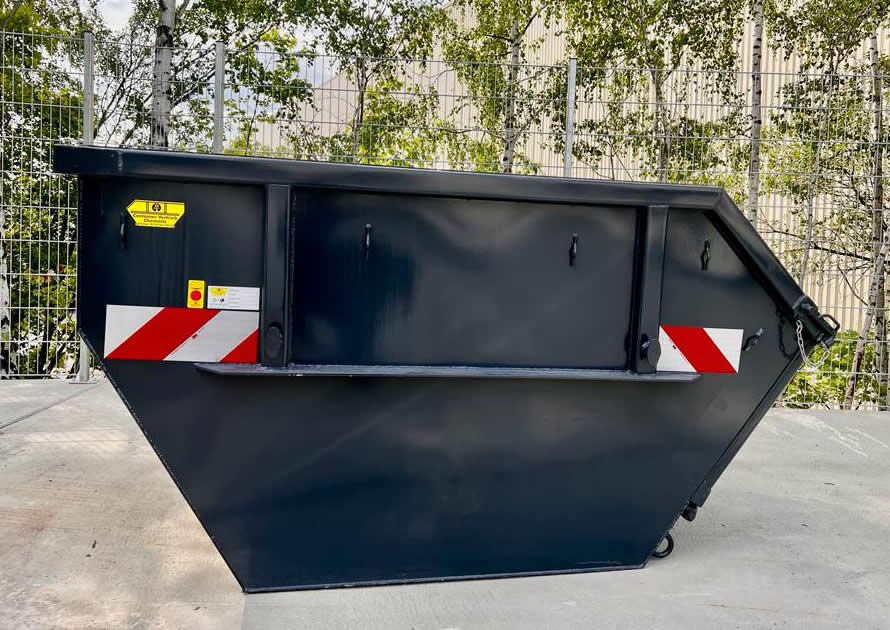 Absetzmulde Absetzcontainer Ladeklappe Stahldeckel Duraflex 
Mini Container Rollplane 