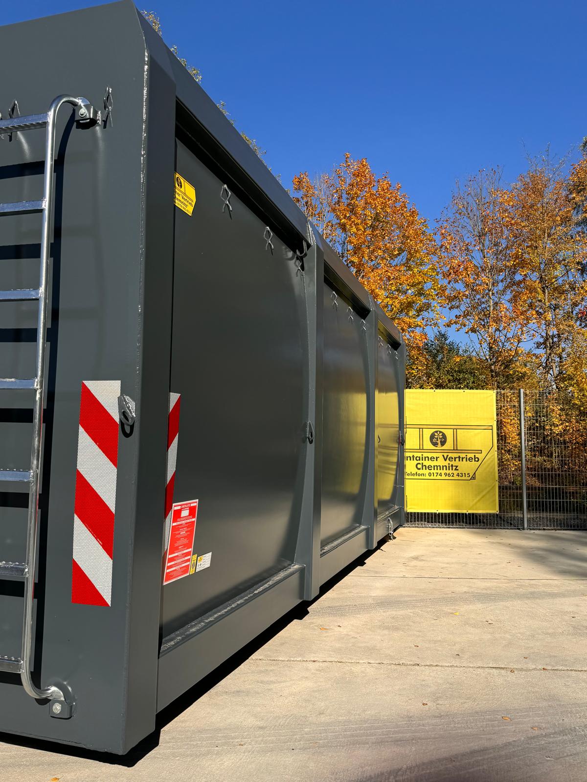 Abrollcontainer Eco Ecoline spantenlos spantenfrei Ellermann E-Con Breitspante