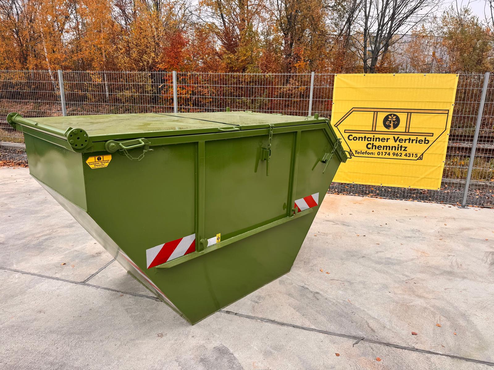 Absetzmulde Absetzcontainer Ladeklappe Stahldeckel Duraflex 
Mini Container Rollplane 