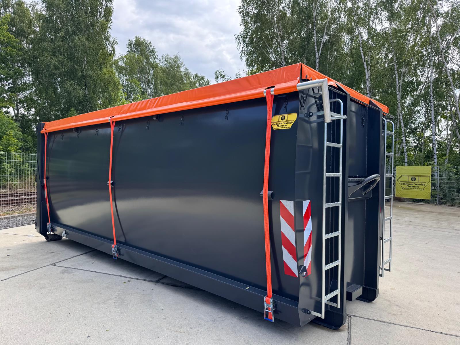 Abrollcontainer Eco Ecoline spantenlos spantenfrei Ellermann Rollplane