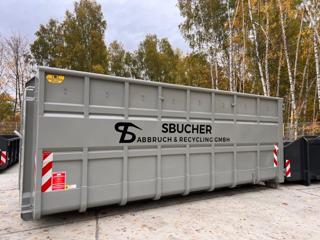 Abrollcontainer Eco spantenlos spantenfrei Löwe Container A1 Container Bucher Abbruch