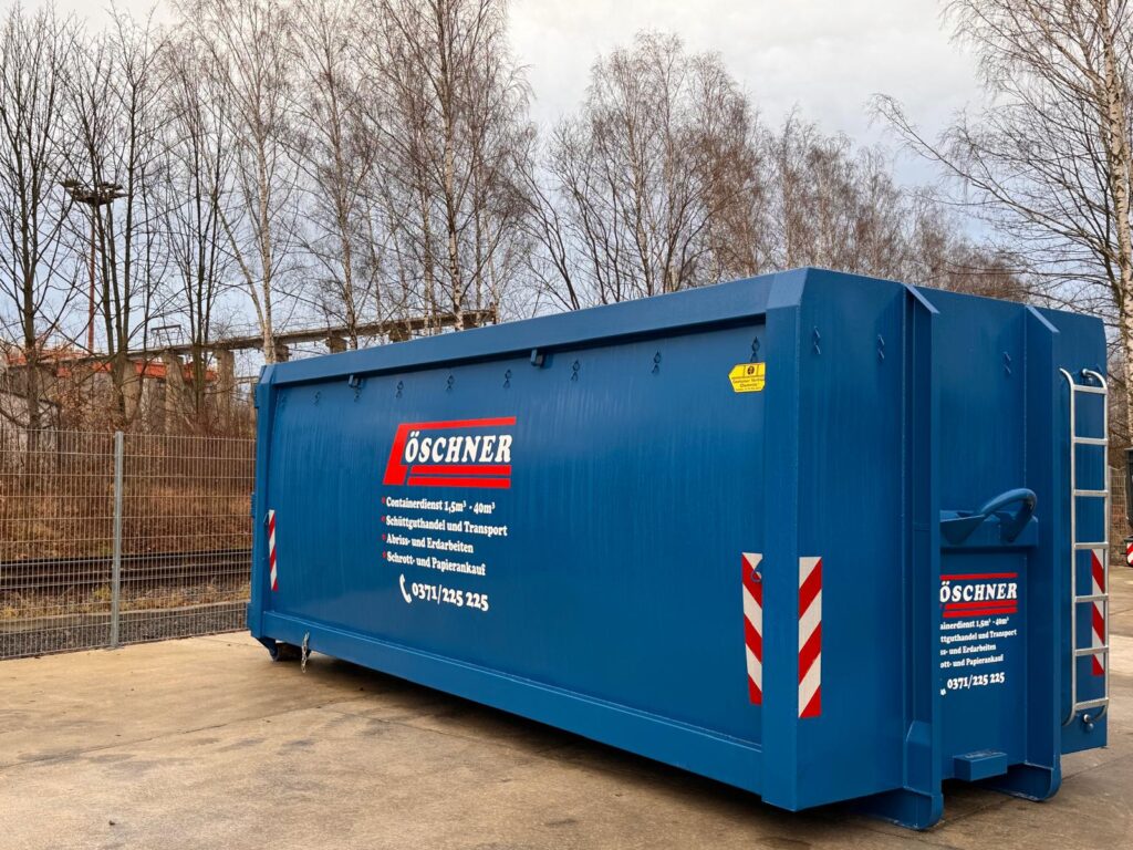 Abrollcontainer Eco spantenlos spantenfrei Löwe Container A1 Container 