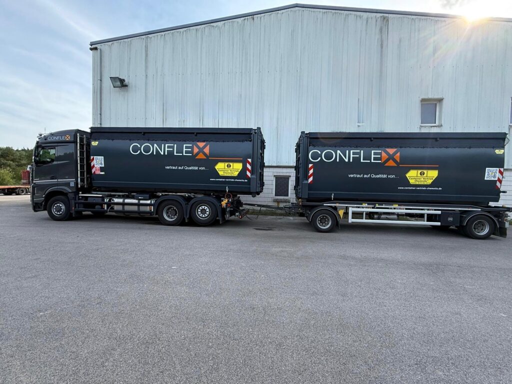 Abrollcontainer Eco spantenlos spantenfrei Löwe Container 