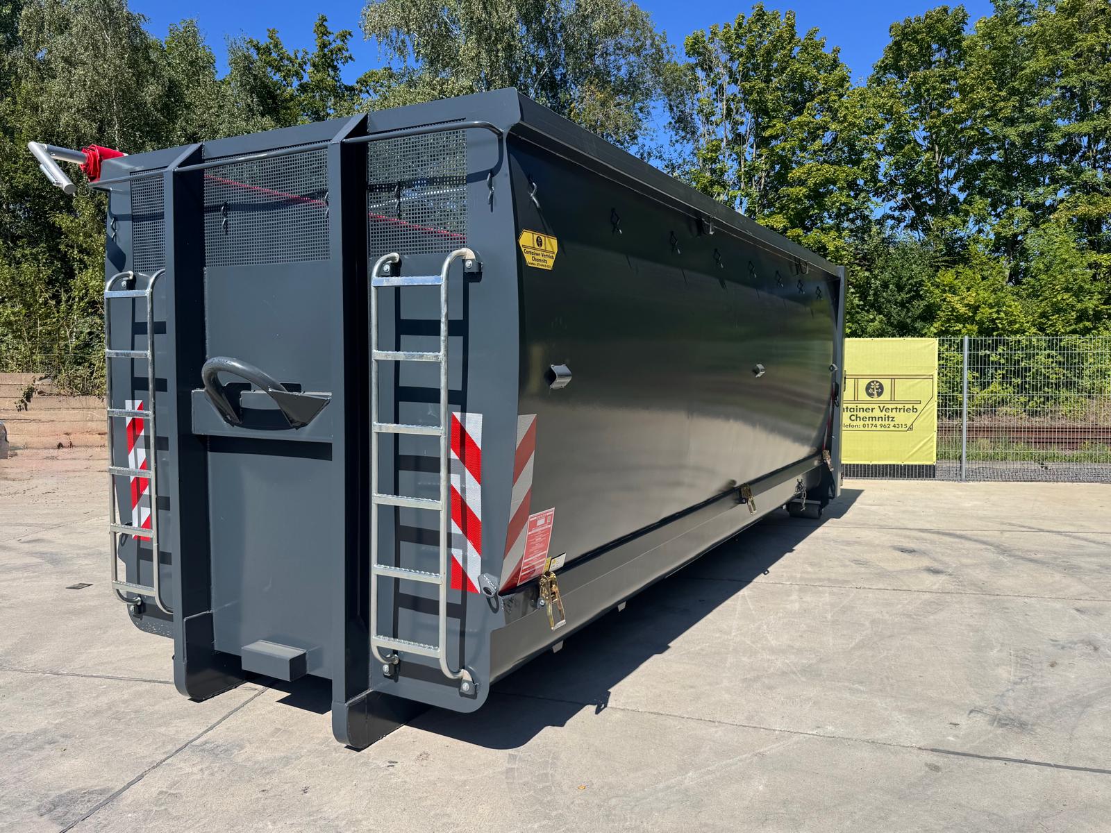 Abrollcontainer Trocknungscontainer Schlitzbrückenblech Pronar Holz und Getreide